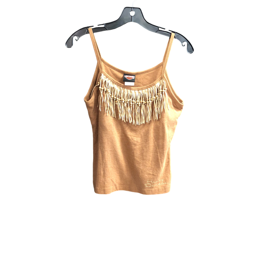 Top Sleeveless By Harley Davidson In Brown, Size: L