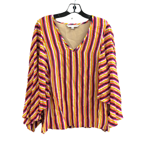 Top Long Sleeve Designer By Trina Turk In Striped Pattern, Size: M