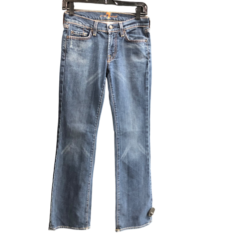 Jeans Designer By 7 For All Mankind In Blue Denim, Size: 4