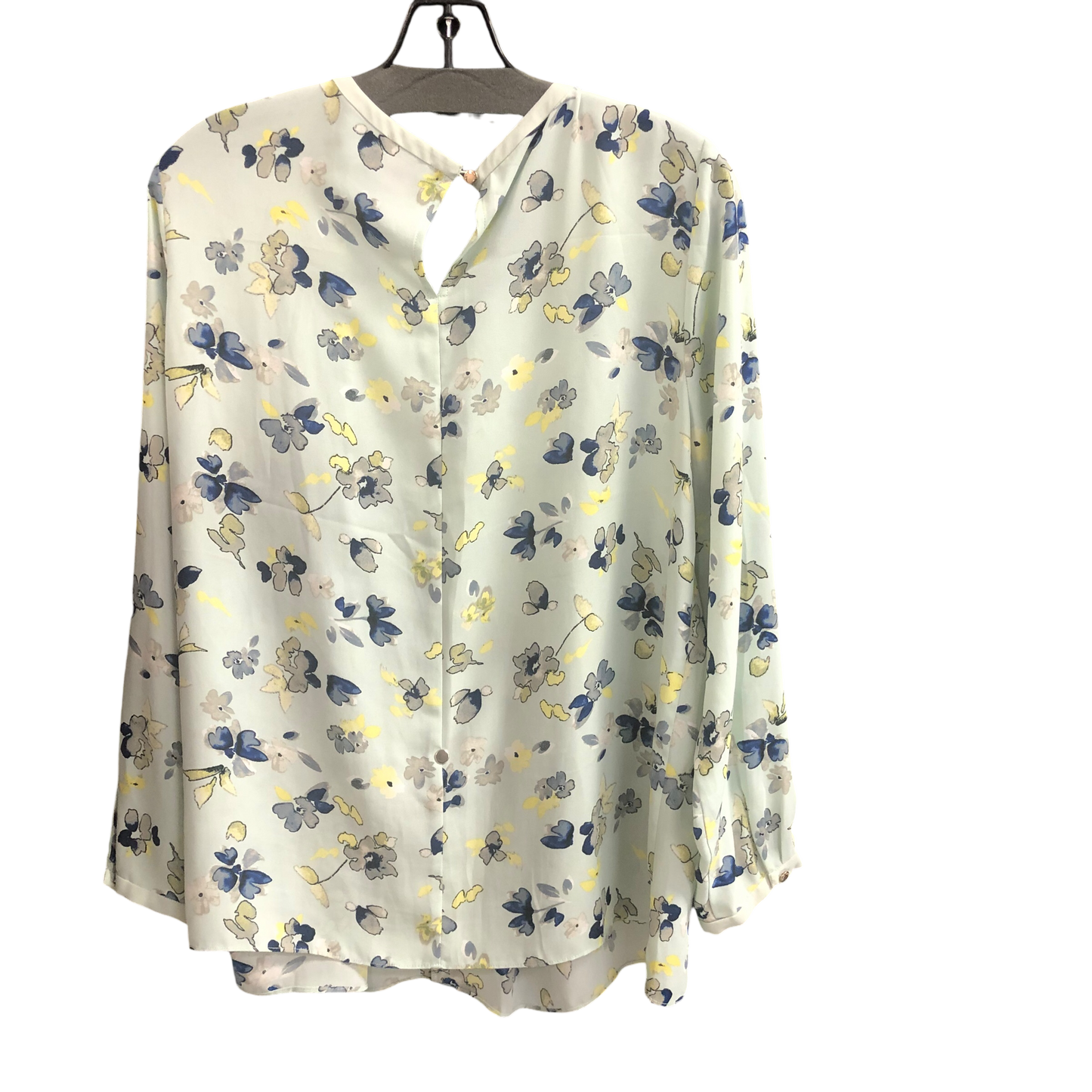 Top Long Sleeve By Vince Camuto In Floral Print, Size: L