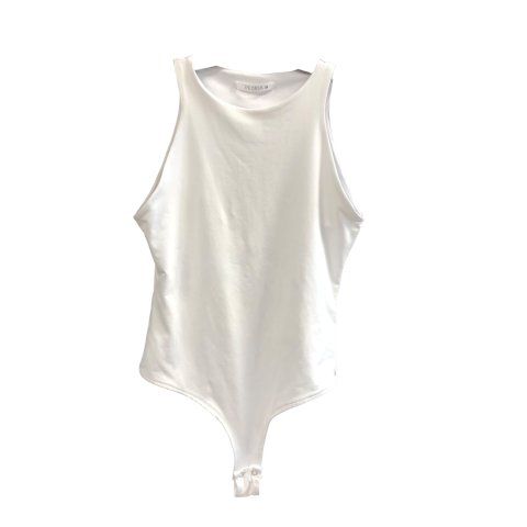 Bodysuit By Clothes Mentor In White, Size: M