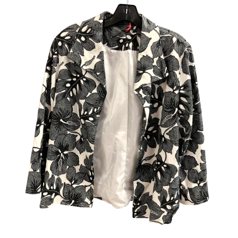 Blazer By Cynthia Rowley In Black & White, Size: Petite L