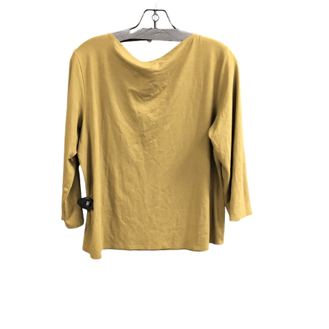 Top Long Sleeve Designer By Eileen Fisher In Green, Size: L