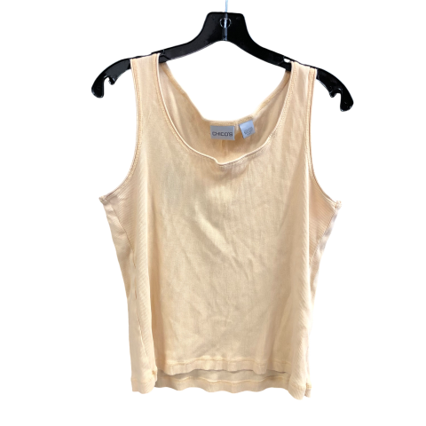 Top Sleeveless By Chicos In Beige, Size: L