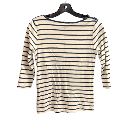 Top Long Sleeve By Zara In Striped Pattern, Size: L