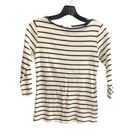 Top Long Sleeve By Zara In Striped Pattern, Size: L