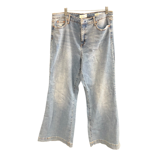 Jeans Wide Leg By Jessica Simpson In Blue Denim, Size: 14