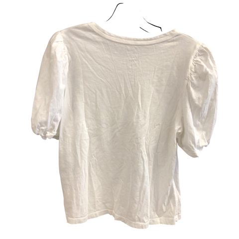 Top Short Sleeve By A New Day In White, Size: L