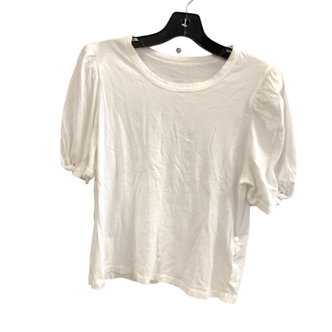 Top Short Sleeve By A New Day In White, Size: L