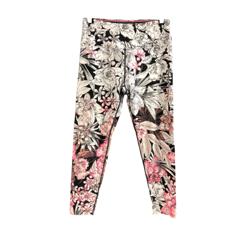 Athletic Leggings By Calvin Klein In Floral Print, Size: M