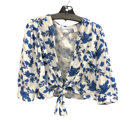 Top 3/4 Sleeve By Clothes Mentor In Floral Print, Size: L