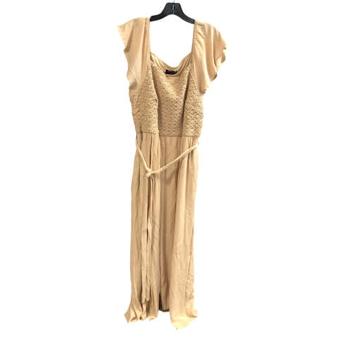 Dress Casual Maxi By Lane Bryant In Beige, Size: 16