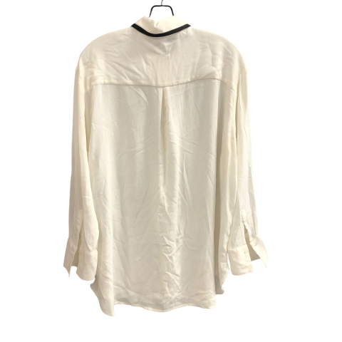 Top Long Sleeve By Old Navy In Black & Cream, Size: L