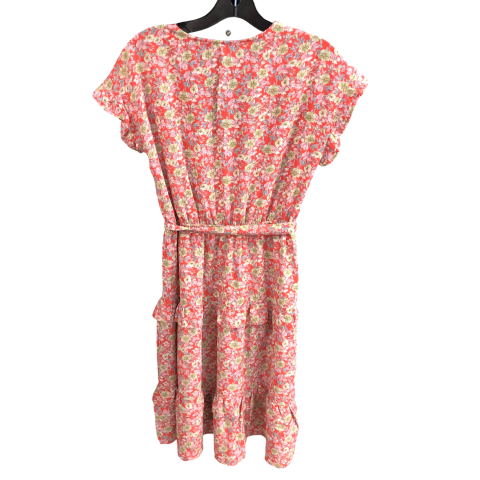 Dress Casual Midi By Monteau In Floral Print, Size: M