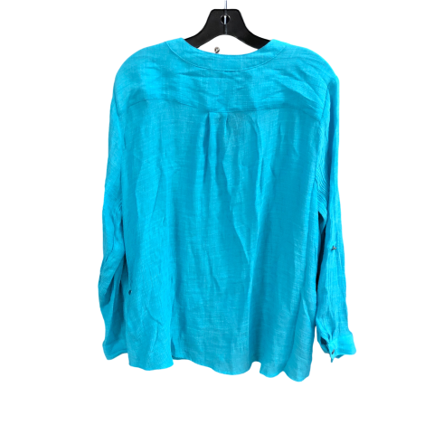 Top Long Sleeve By Elementz In Blue, Size: Xl