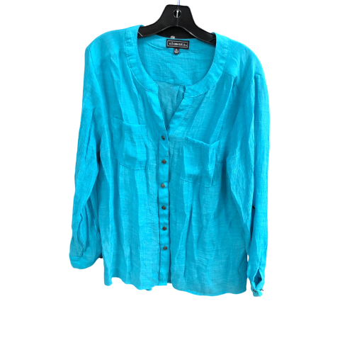 Top Long Sleeve By Elementz In Blue, Size: Xl