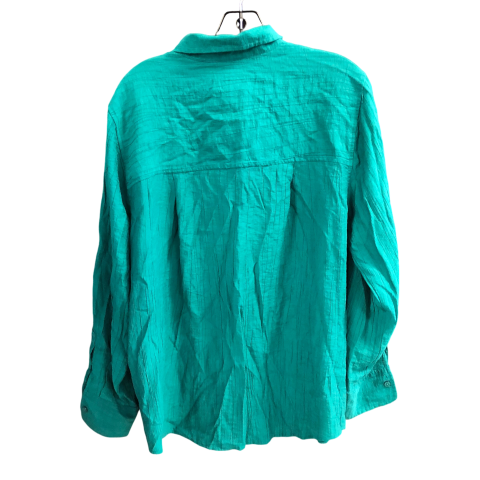 Top Long Sleeve By A New Day In Green, Size: L