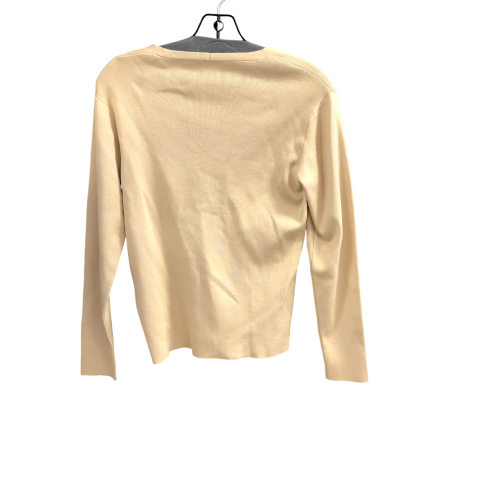 Top Long Sleeve By Anne Klein In Tan, Size: L