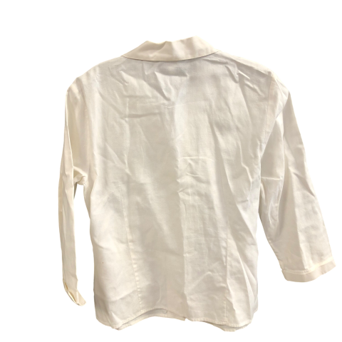 Top Long Sleeve By Ann Taylor In White, Size: 10