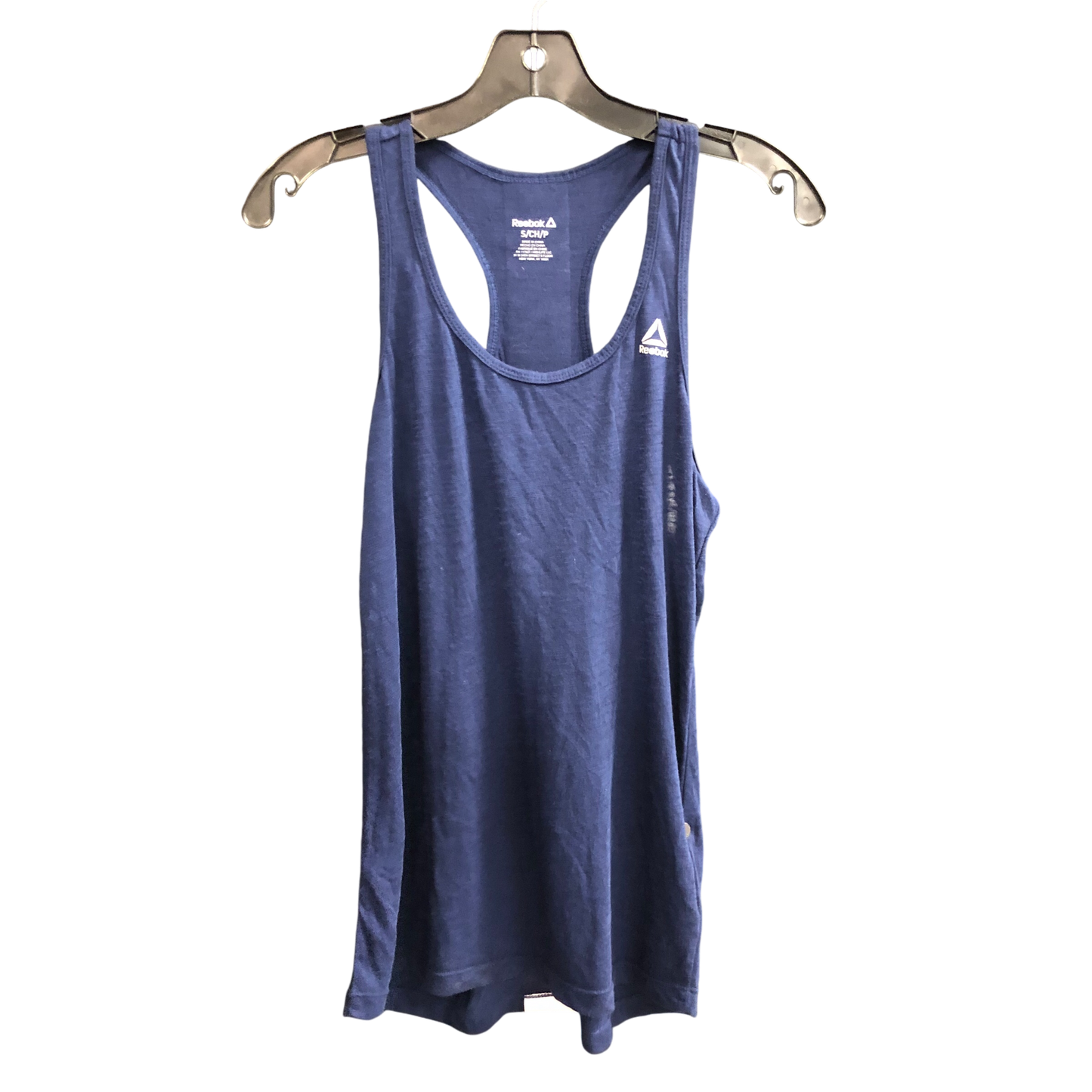 Athletic Tank Top By Reebok In Blue & White, Size: S