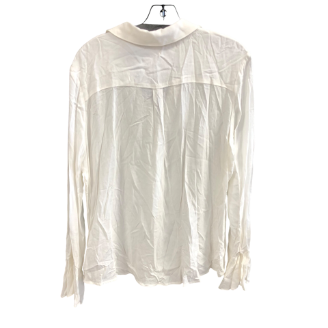 Top Long Sleeve By Liverpool In White, Size: L