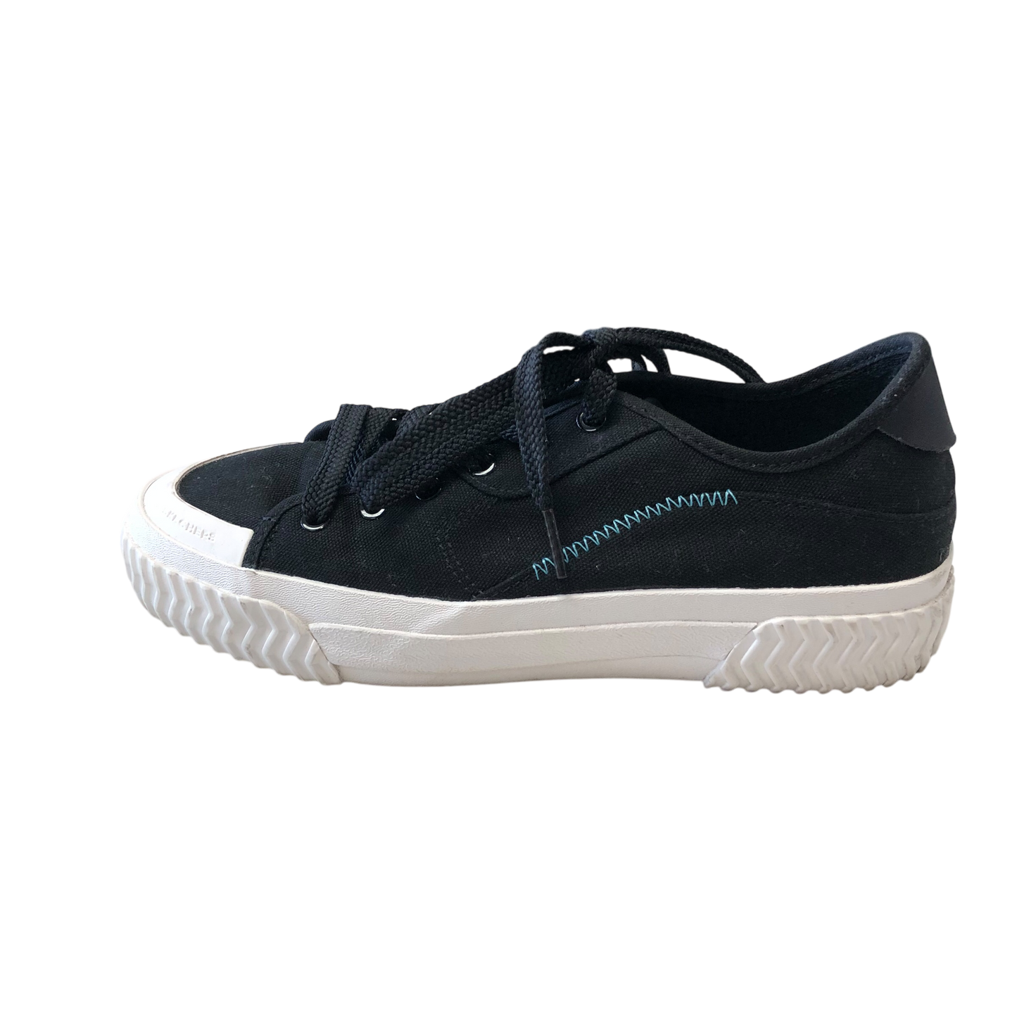 Shoes Sneakers By Skechers In Black & Blue, Size: 7.5