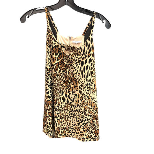 Top Sleeveless By Bar Iii In Animal Print, Size: M