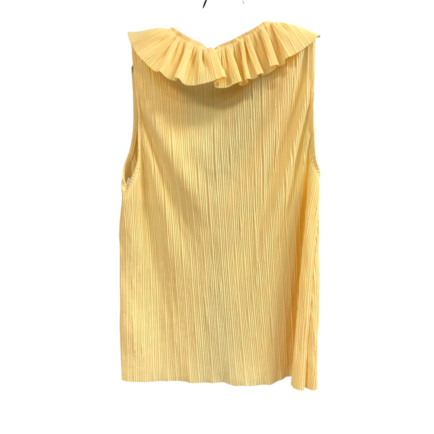 Top Sleeveless By Zara In Yellow, Size: M