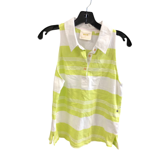 Top Sleeveless Designer By Maeve In Striped Pattern, Size: M