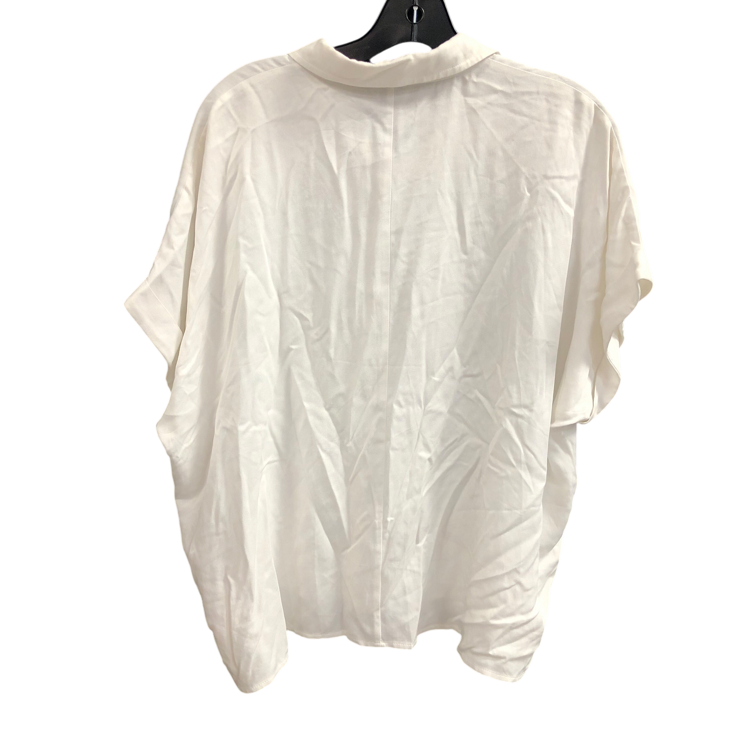 Top Short Sleeve By Forever 21 In White, Size: S