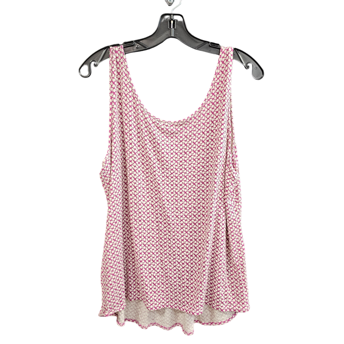 Pink & White Top Sleeveless New York And Co, Size Xl