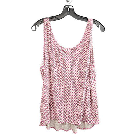 Pink & White Top Sleeveless New York And Co, Size Xl