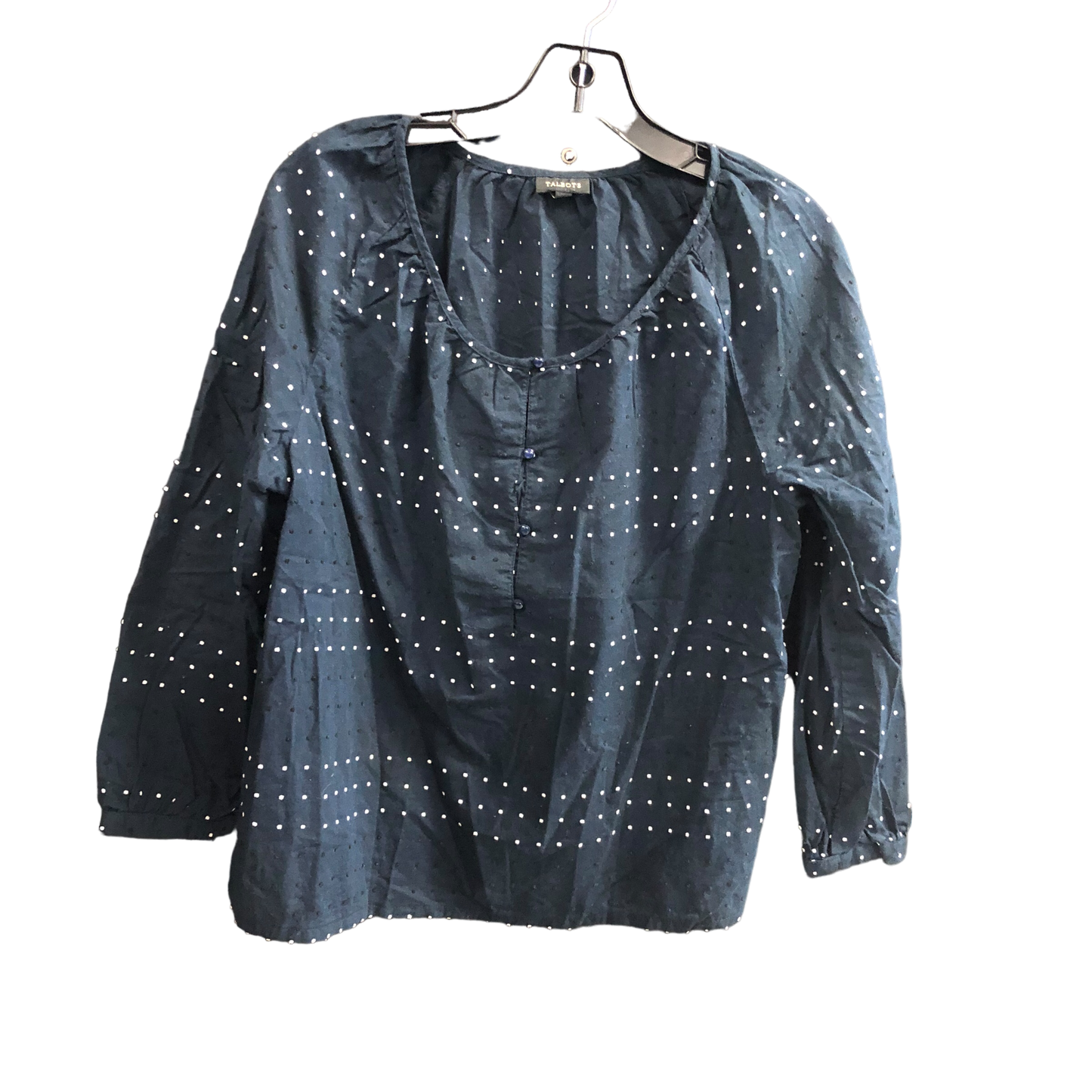 Navy Top Long Sleeve Talbots, Size L