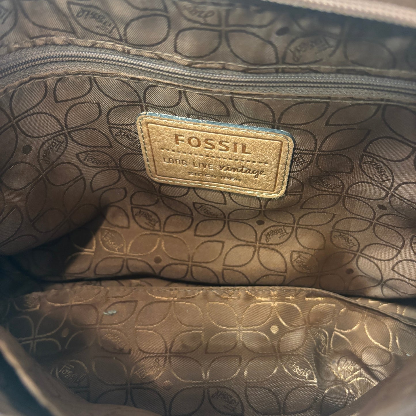 Crossbody Leather By Fossil  Size: Medium