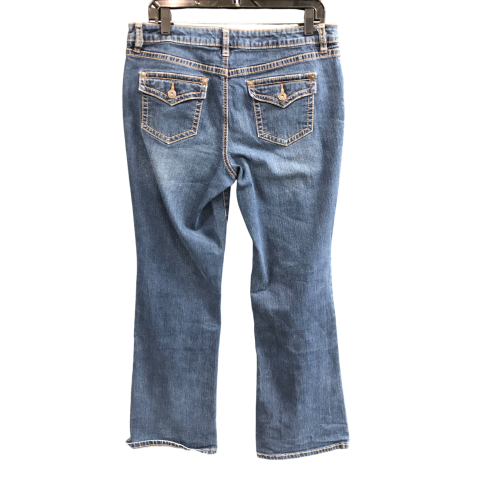 Jeans Boot Cut By Apt 9 In Blue Denim, Size: 12