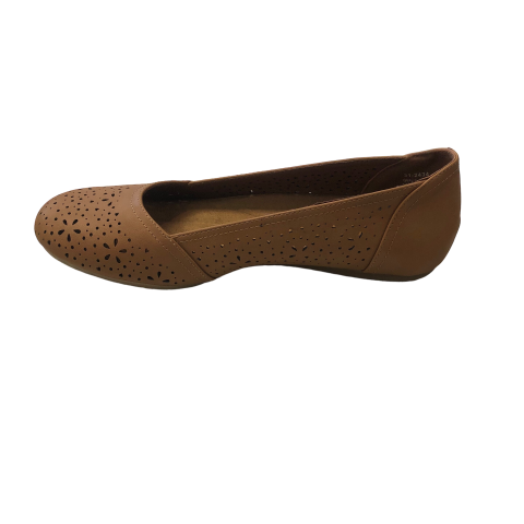 Tan Shoes Flats Ballet Easy Street, Size 7