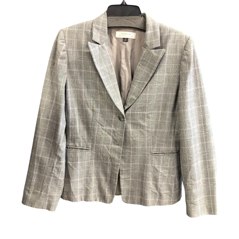 Blazer By Tahari By Arthur Levine In Grey, Size: 10