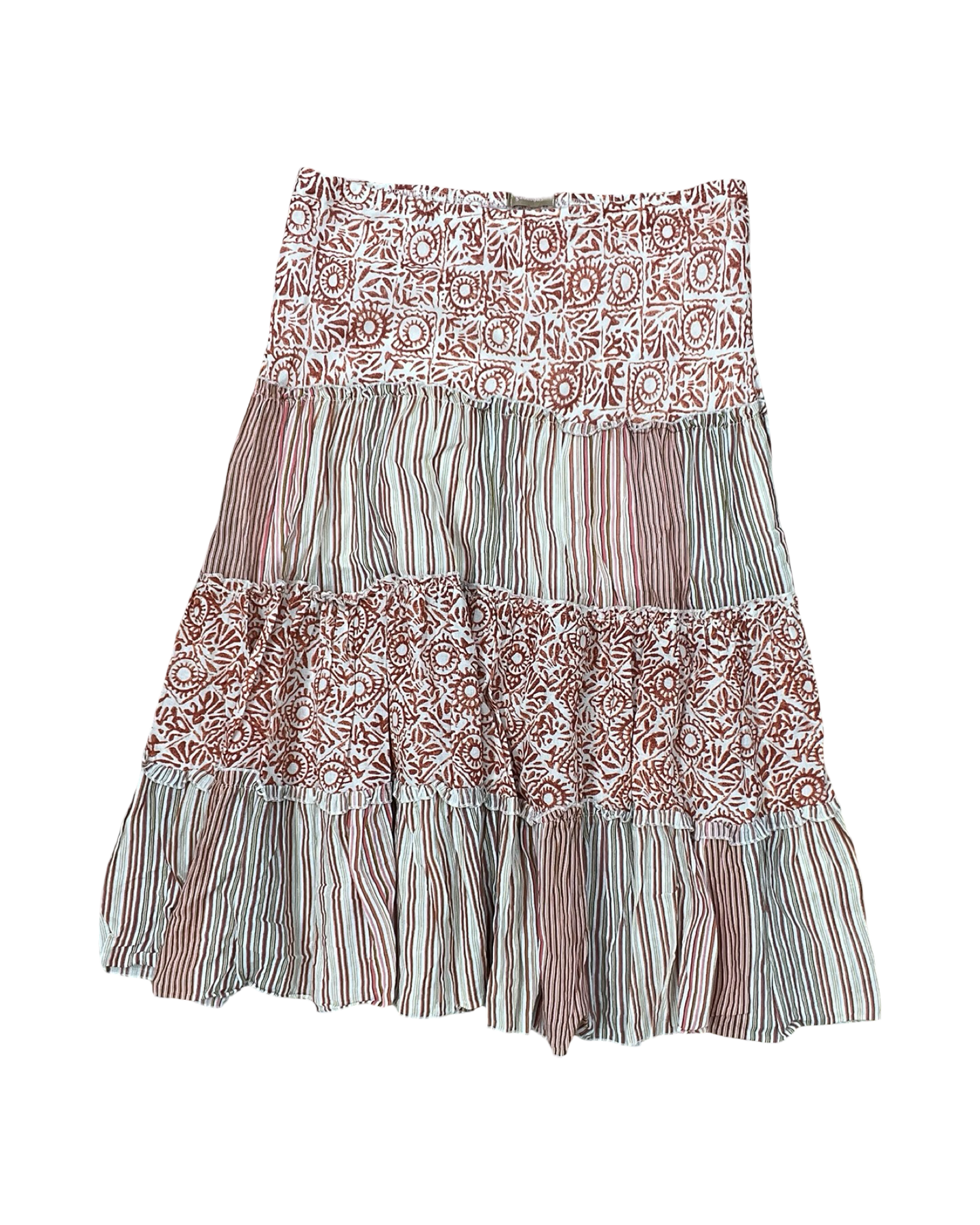Skirt Midi By Clothes Mentor In Orange, Size:L