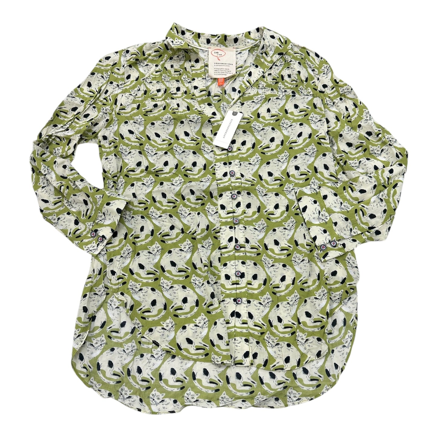 Top Ls By Anthropologie In Green, Size:4