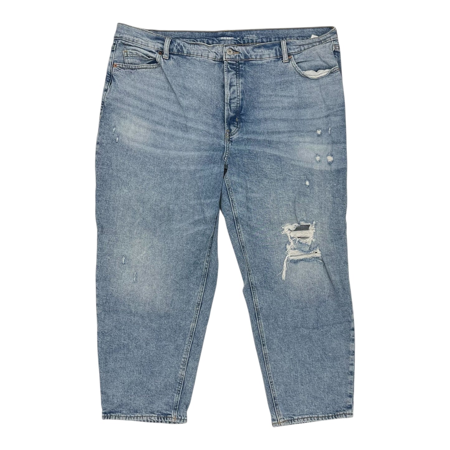 Jeans Straight By Old Navy In Blue Denim, Size:22