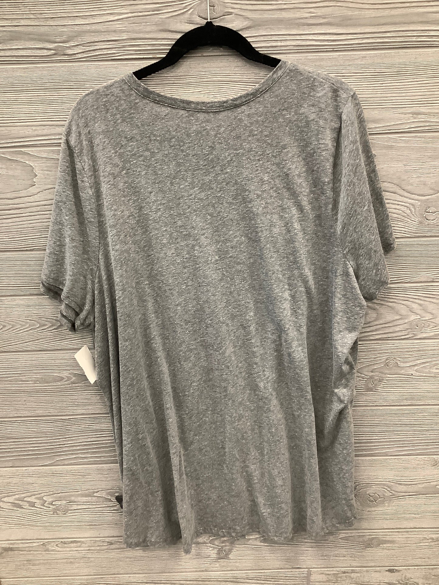 Top Short Sleeve By Lane Bryant In Grey, Size: 3x