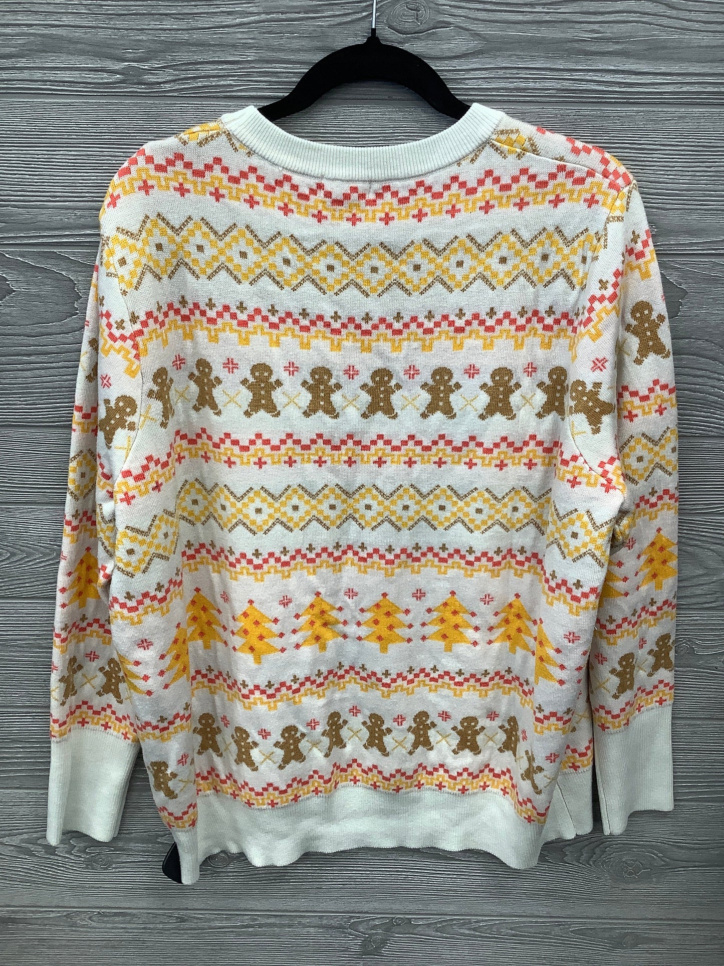 Sweater By Cmc In Cream, Size: 1x