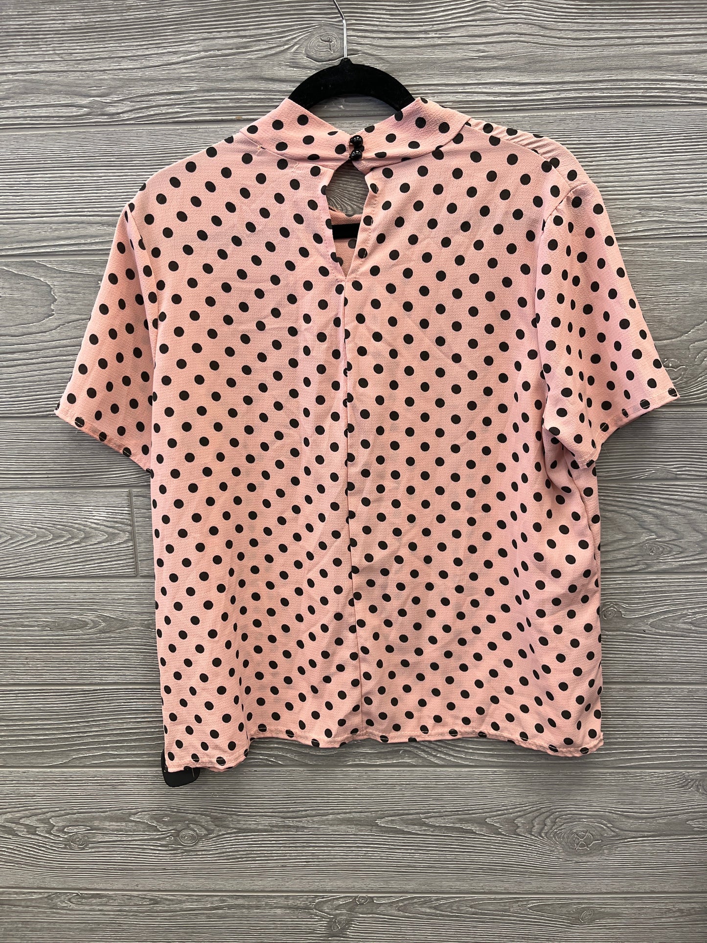 Blouse Short Sleeve By Boohoo Boutique In Pink, Size: M