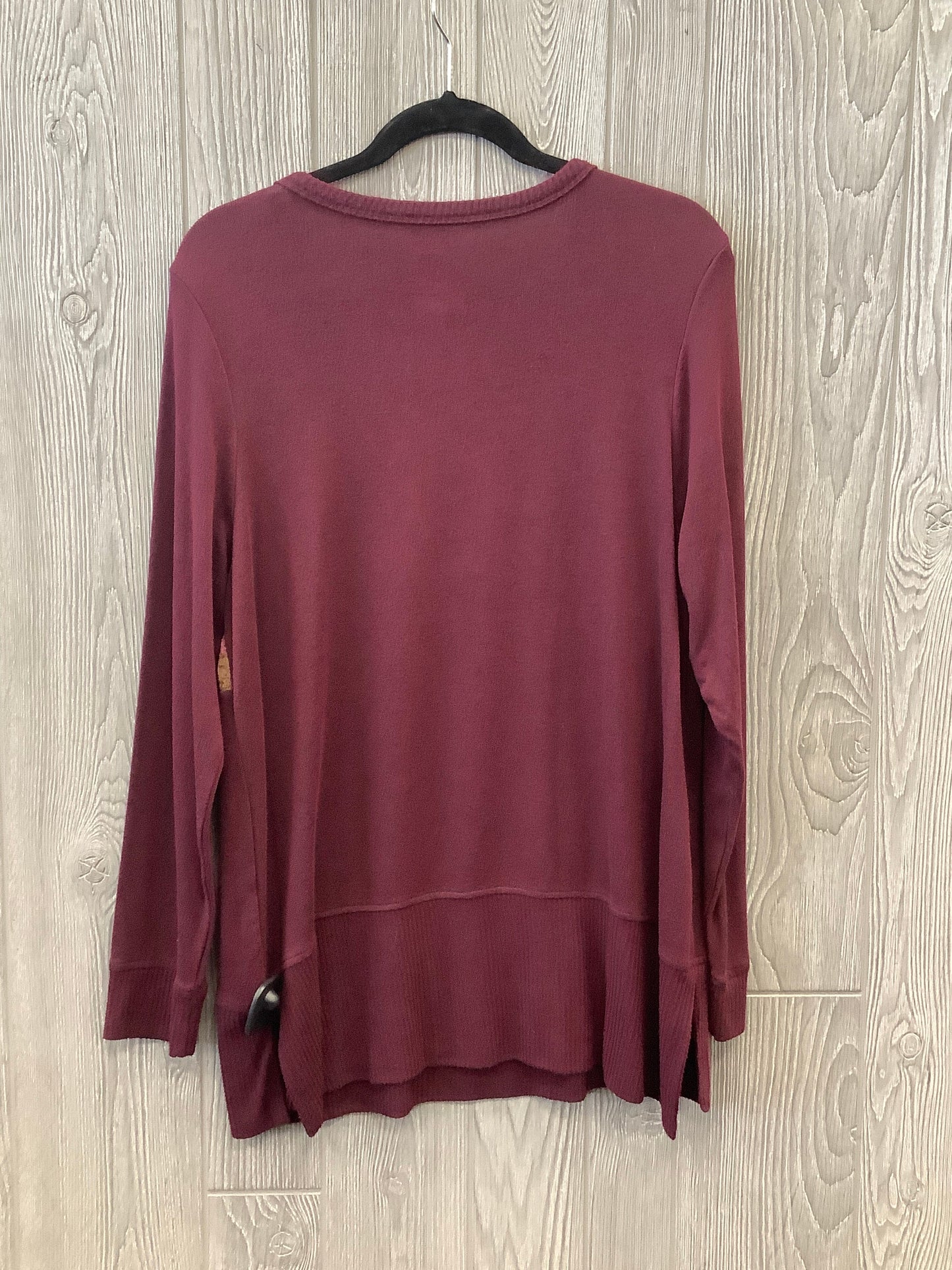 Top Long Sleeve By Sonoma In Maroon, Size: L