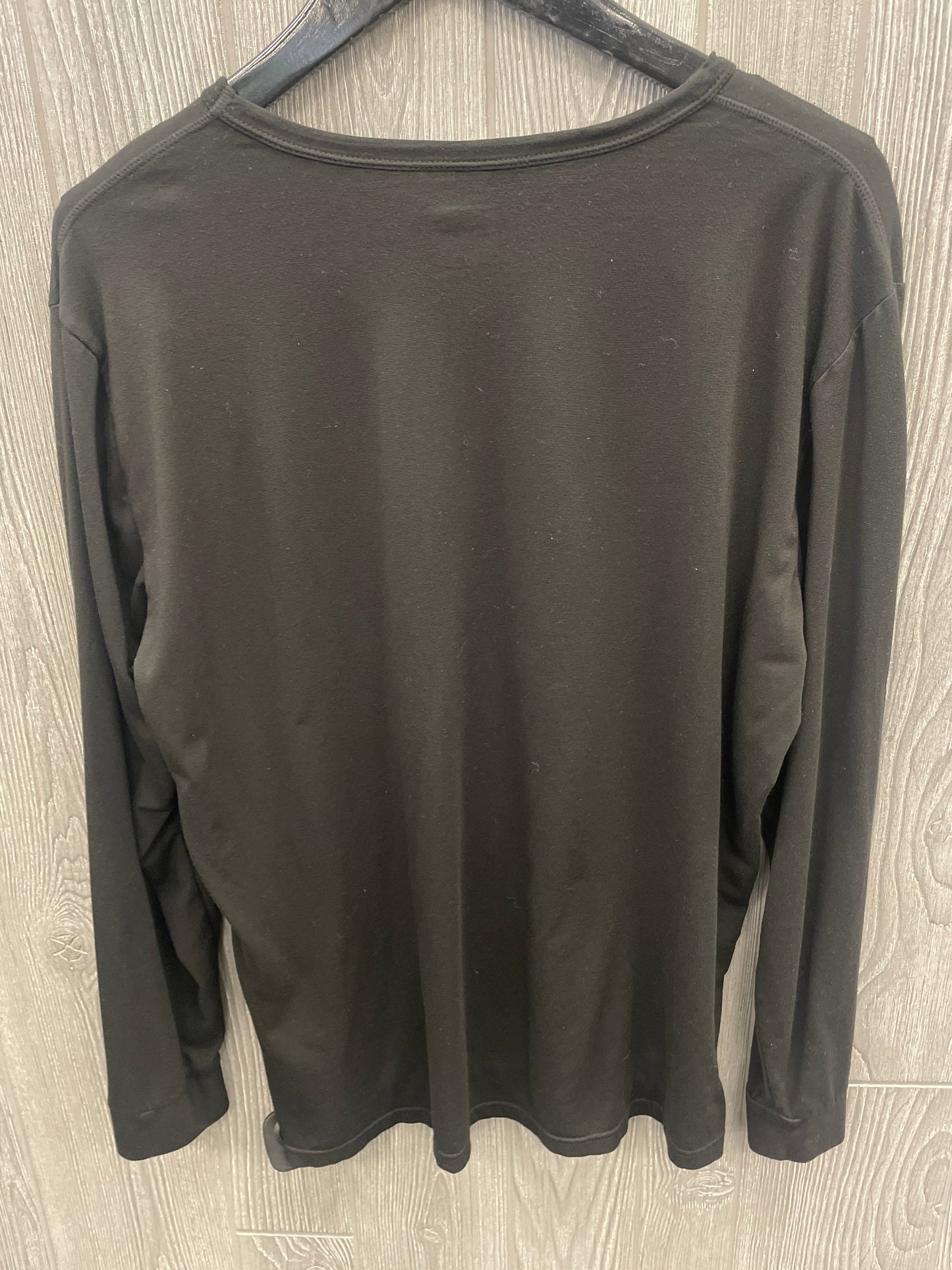 Athletic Top Long Sleeve Crewneck By 32 Degrees In Black, Size: M