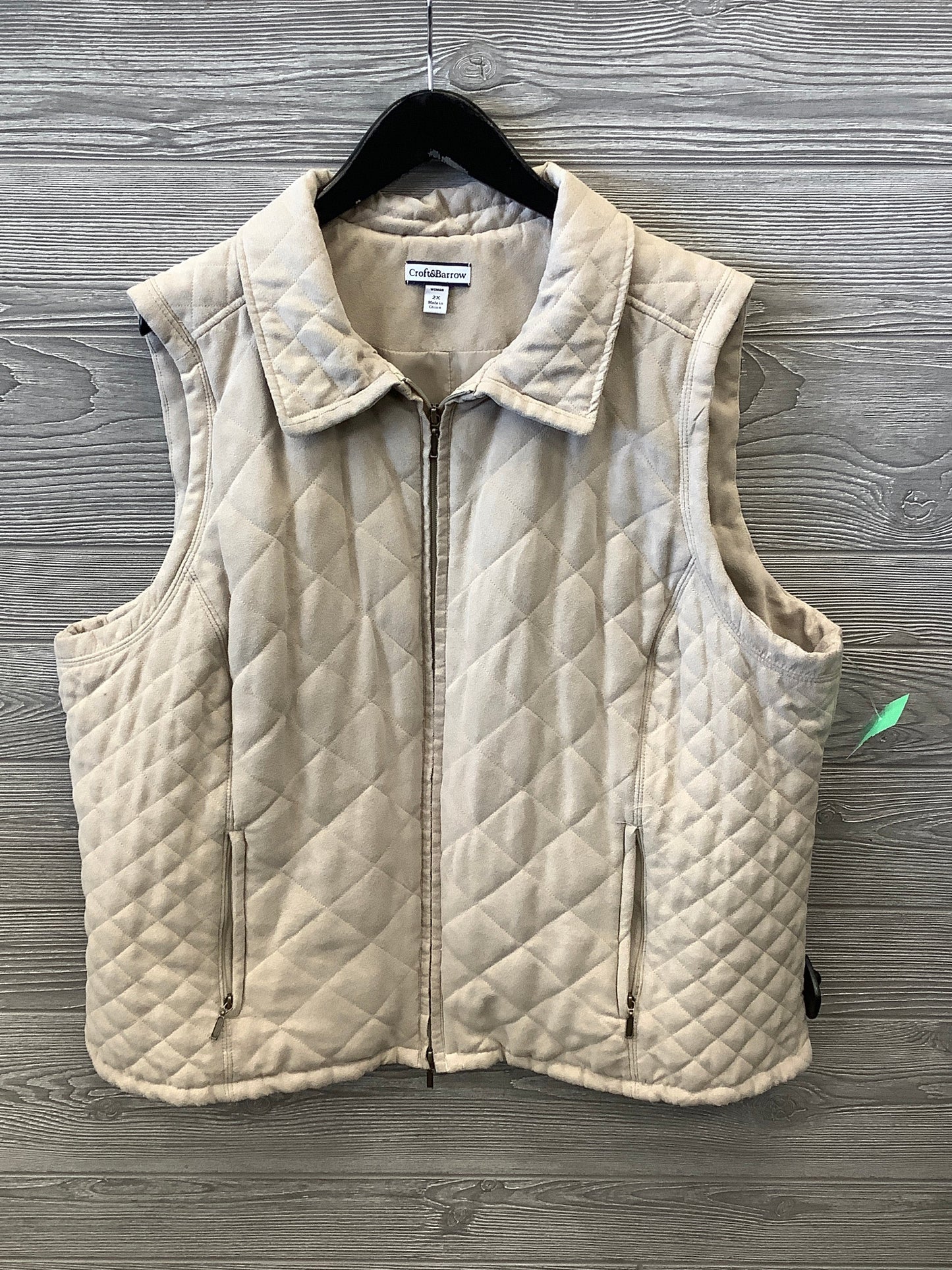 Vest Puffer & Quilted By Croft And Barrow  Size: 2x