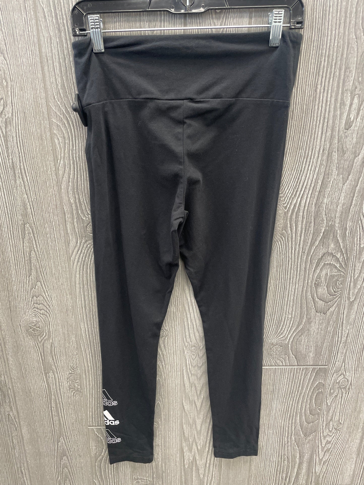 Athletic Leggings By Adidas In Black, Size: M