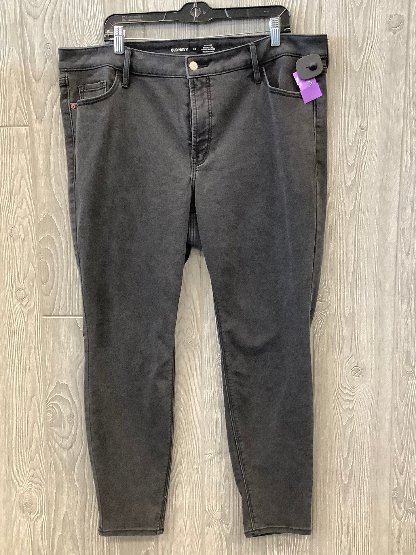 Jeans Skinny By Old Navy In Black Denim, Size: 20