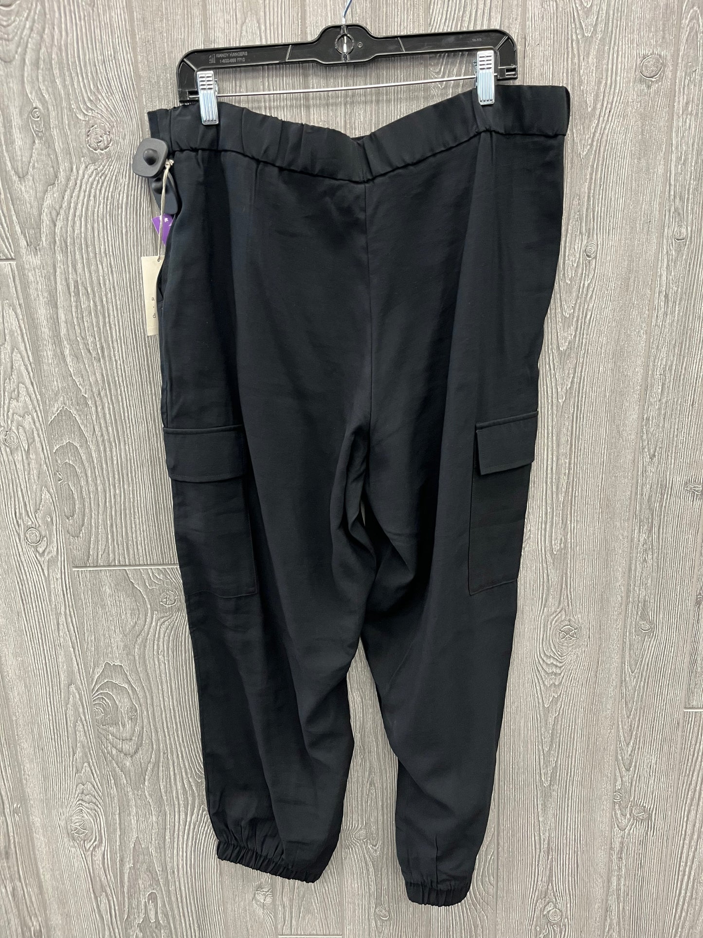 Black Pants Joggers A New Day, Size 16