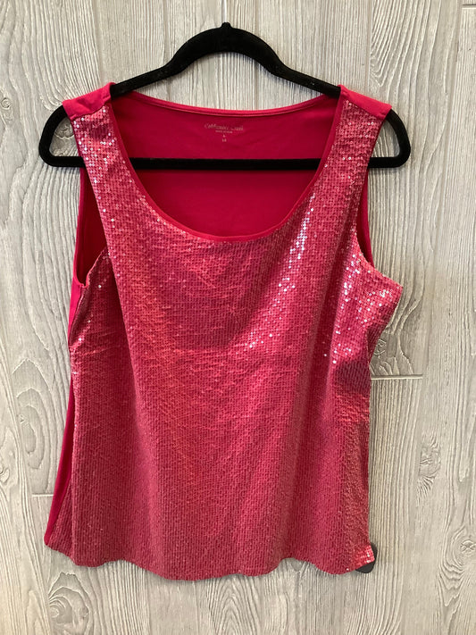 Red Top Sleeveless Coldwater Creek, Size L
